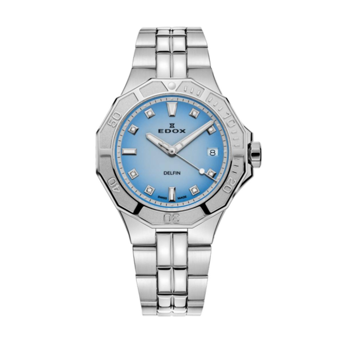Дамски часовник Edox Delfin Diver Lady 53020 3M BUCND