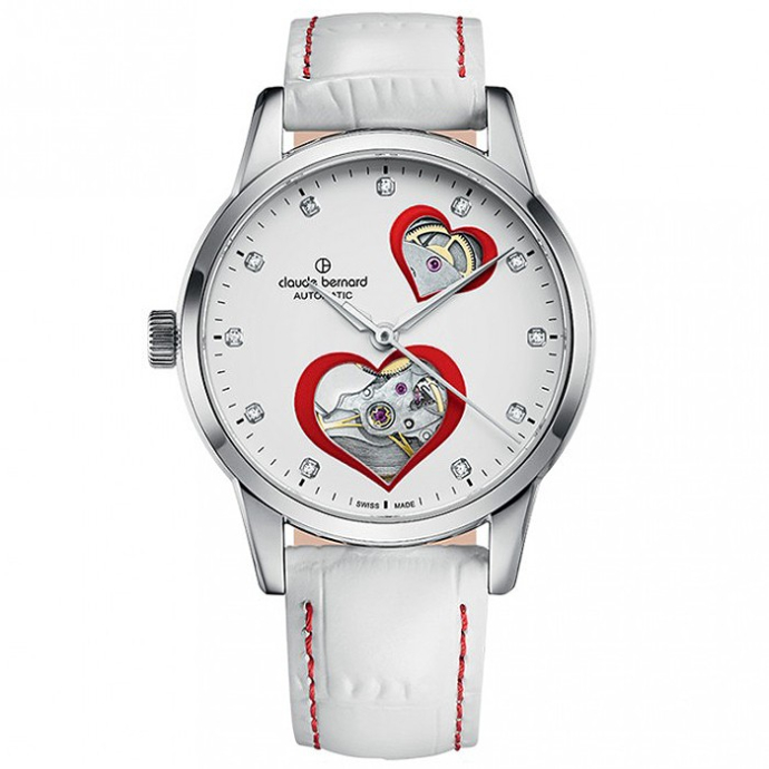 Дамски часовник Claude Bernard  Automatic Lady Open Heart 85018 3 BPRON