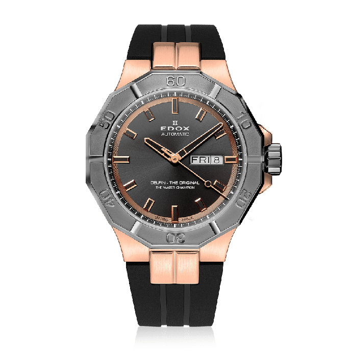 Мъжки часовник EDOX Delfin Automatic day-date 88008 37RGCA GIR