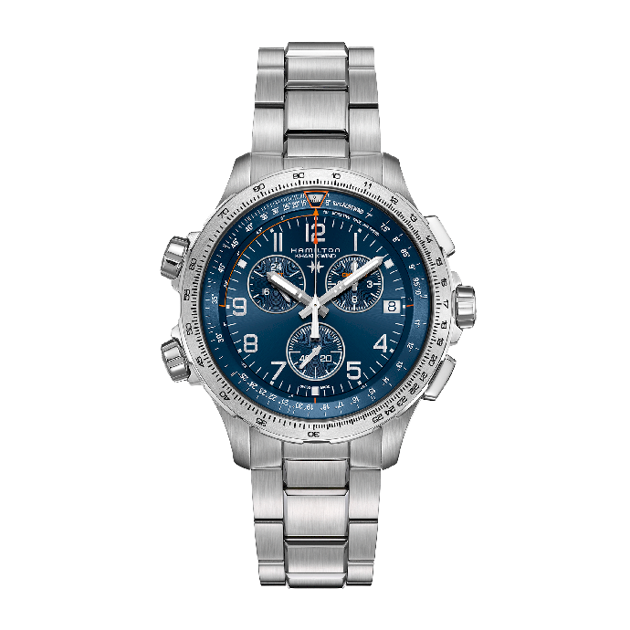 Мъжки часовник Hamilton Khaki X-Wind GMT H77922141