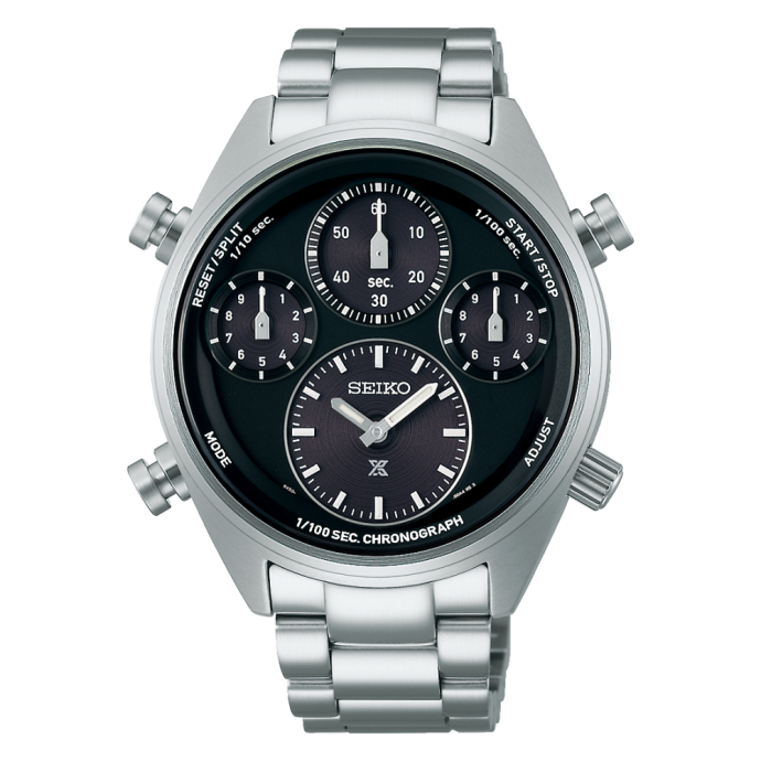 Мъжки часовник Seiko Prospex ‘Black on Black’ One Hundredth of a Second Speedtimer Solar Chronograph SFJ003P1