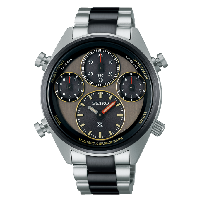 Мъжки часовник Seiko Prospex ‘Khaki Stripe’ One Hundredth of a Second Speedtimer Solar Chronograph SFJ005P1