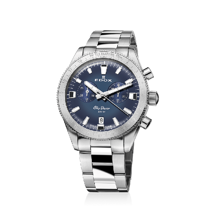 Мъжки часовник EDOX Skydiver quartz chrono LE 10116 3 BUIDN