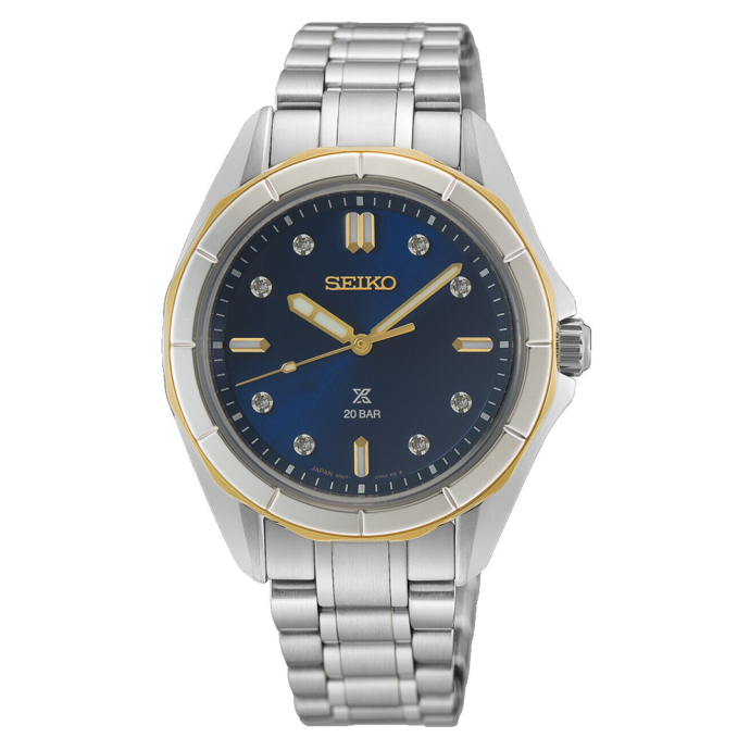 Дамски часовник SEIKO Prospex Ladies Marine Sports Diamond-set in Nautical Navy SUR620J1