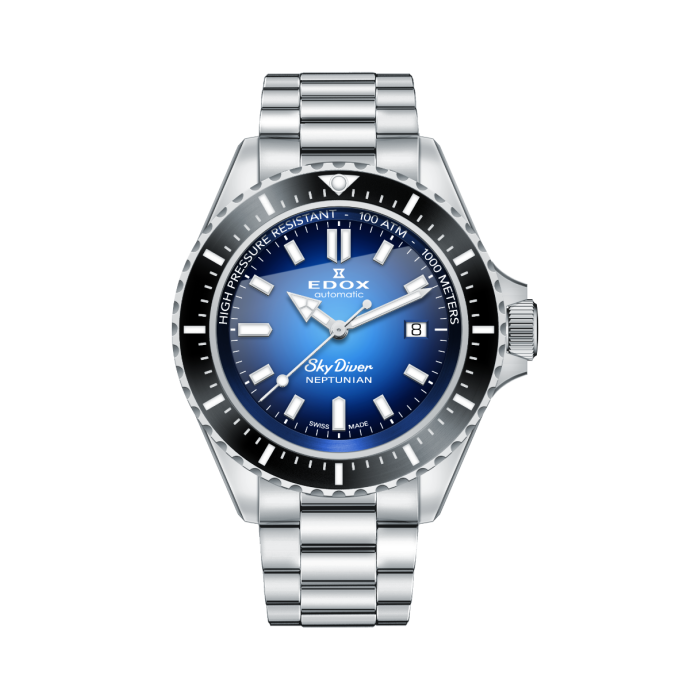 Мъжки часовник Edox Sky Diver Auto Neptunian 80120 3NM BUIDN