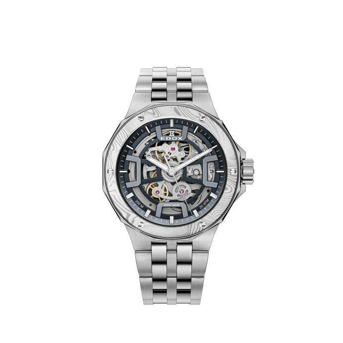 Мъжки часовник EDOX Delfin Mechano Damascus Steel LE 85310 3DM NGIN
