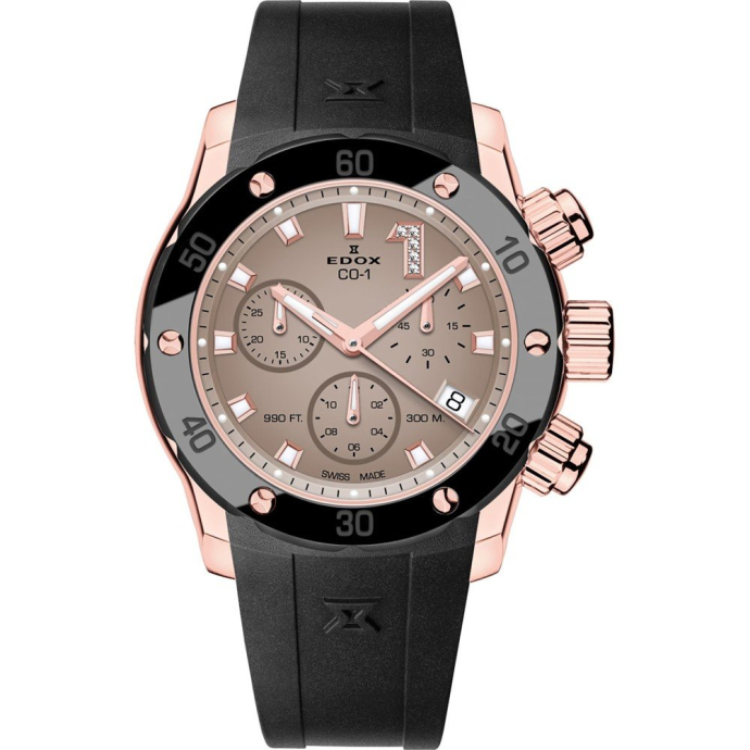 Дамски часовник EDOX CO-1 CHRONOLADY 10255 37RCA BRDR