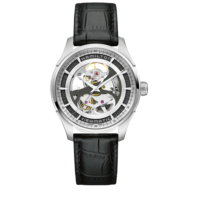 Мъжки часовник Hamilton Jazzmaster Viewmatic Skeleton H42555751