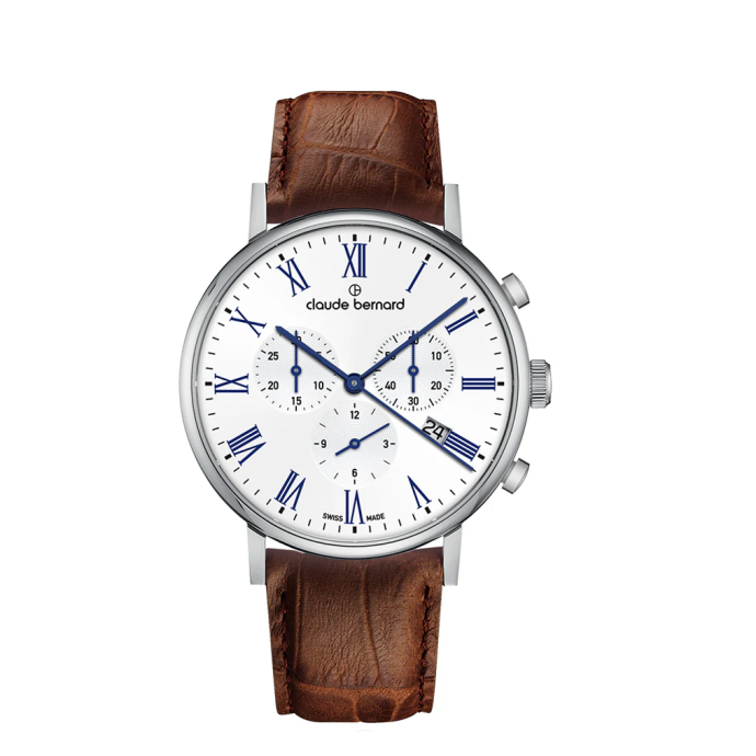 Мъжки часовник Claude Bernard Slim Line quartz chrono 10258 3 BRBU