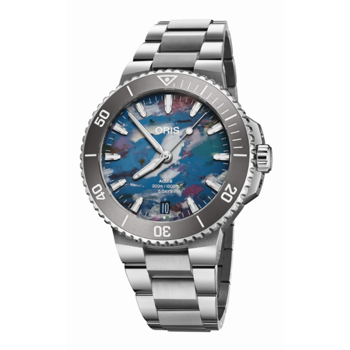 Мъжки часовник ORIS AQUIS DATE UPCYCLE 400 7790 4150-07 8 23 02PEB