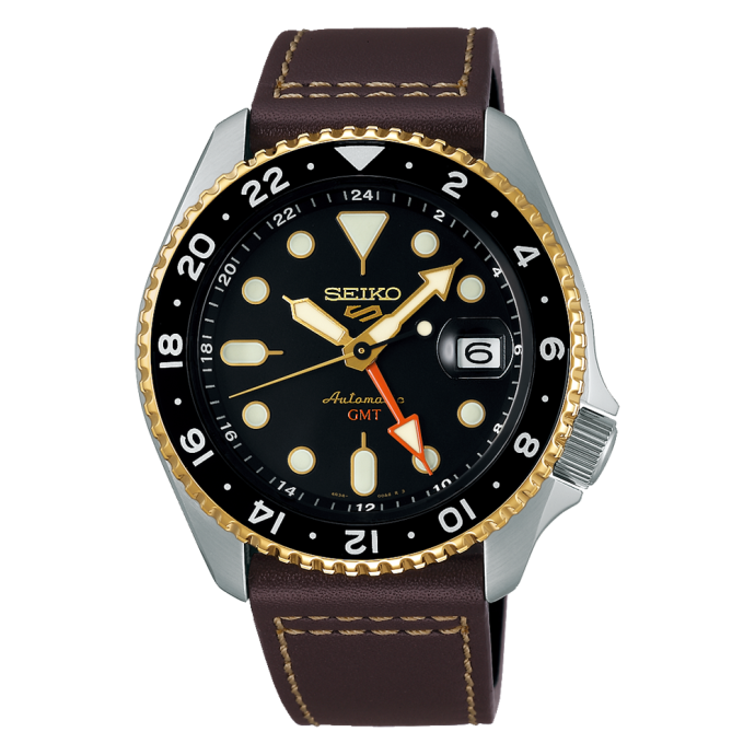 Мъжки часовник Seiko 5 Sports SKX GMT in MochaT SSK036K1