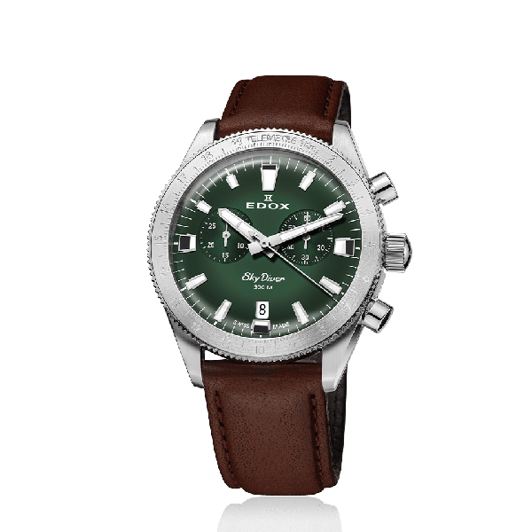 Мъжки часовник EDOX Skydiver quartz chrono LE 10116 3 VIDN