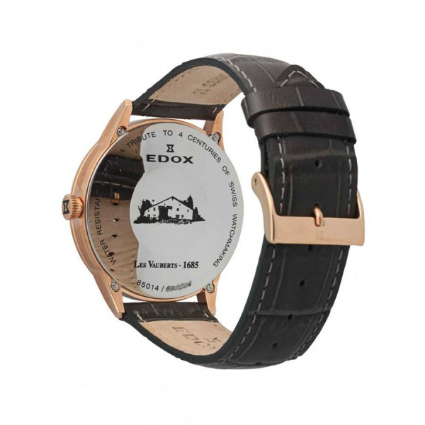 Мъжки часовник Edox Les Vauberts Open Heart 85014 37R GIR